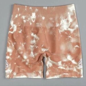 Darc Sport Wolves Seamless Everson Shorts - Desert Rose Cream Marble, size Small